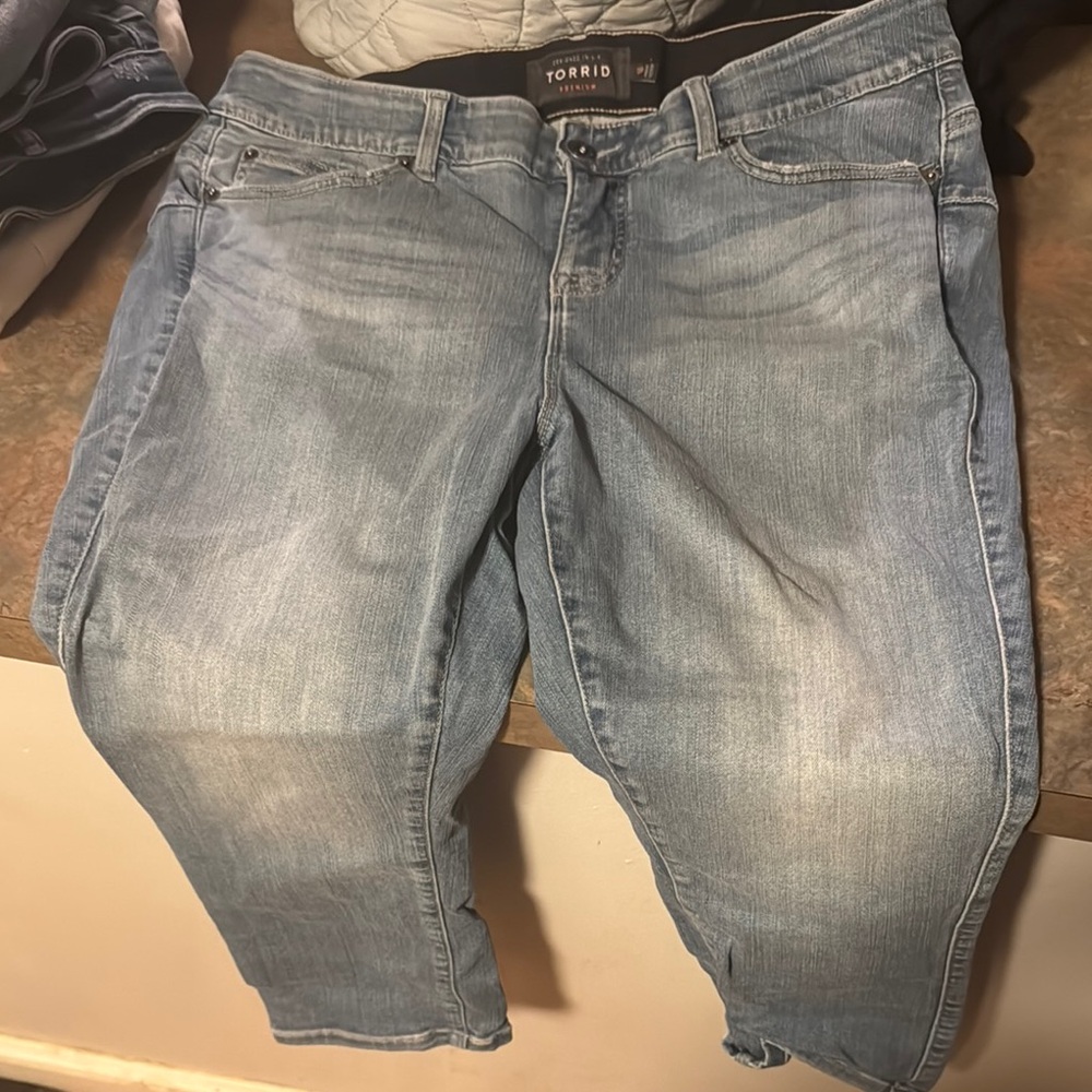 Torrid Light Blue Ankle Jeans